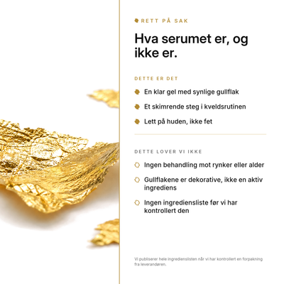 24K Gullserum, fordeler