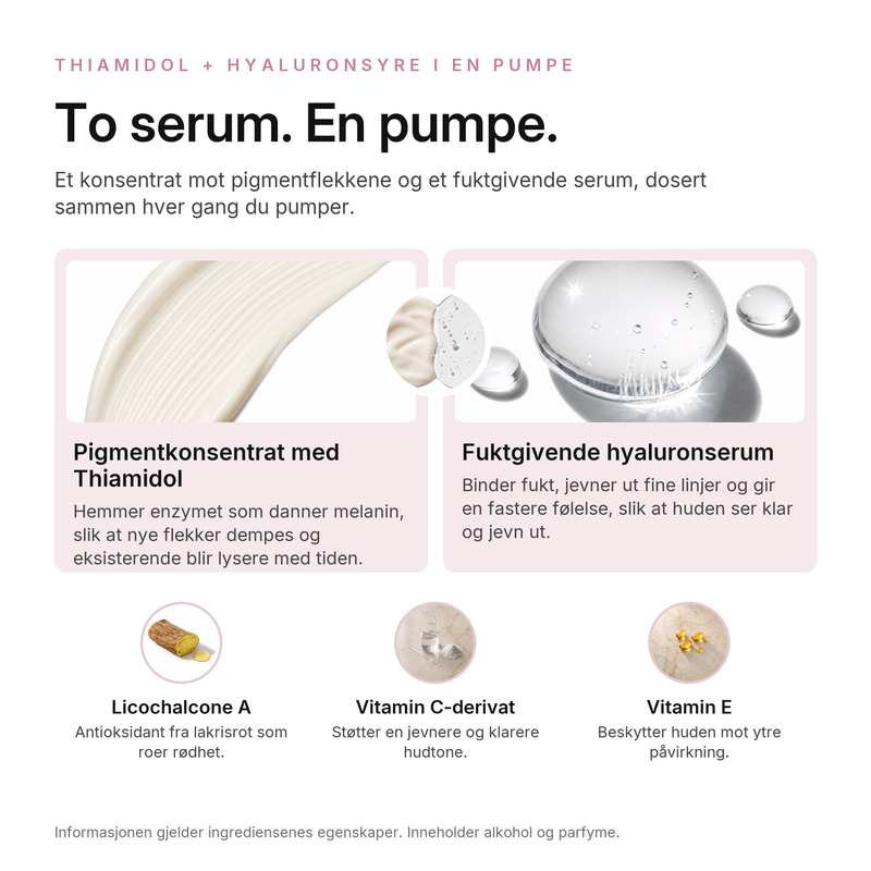 Anti-Pigment Dual Serum, nøkkelingredienser