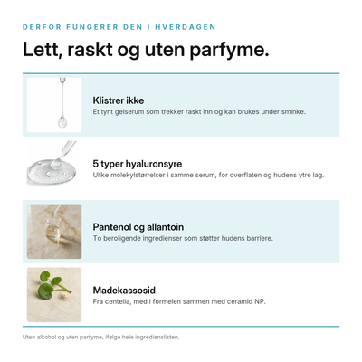 5 Typer Hyaluronsyre Serum, fordeler