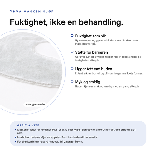 NMF Fuktgivende Sheet Mask, 10-pack