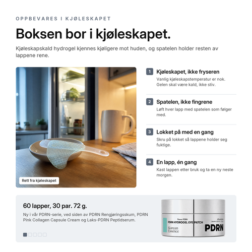 PDRN Hydrogel Øyelapper
