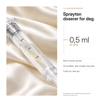 Silk Peptide Serum, doseringen