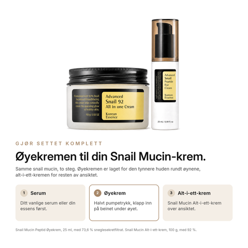 Snail Mucin Peptid Øyekrem